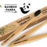 Зубная щетка, бамбуковая ручка. арт.Panda